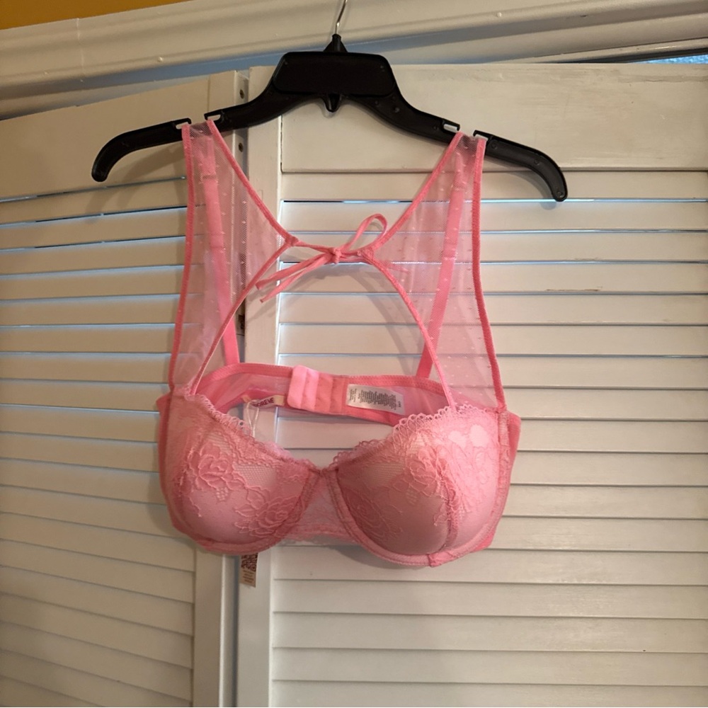 Adore Pink Lace Underwire Bra